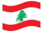 Bandera animada Líbano