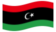 Bandera animada Libia