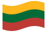 Bandera animada Lituania