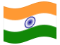 Bandera animada India