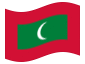 Bandera animada Maldivas