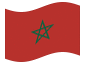 Bandera animada Marruecos