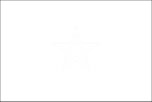 Contorno de la bandera de Marruecos para colorear