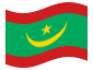 Bandera animada Mauritania