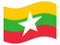 Bandera animada Myanmar (Birmania, Burma)