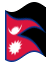 Bandera animada Nepal