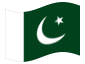 Bandera animada Pakistán