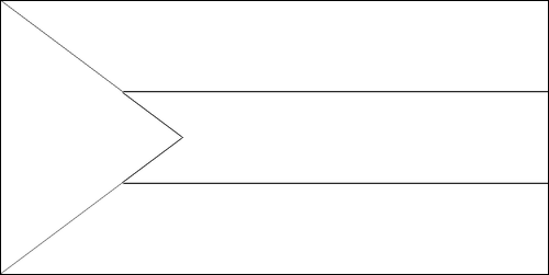 Contorno de la bandera de Territorios Autónomos Palestinos para colorear