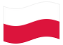 Bandera animada Polonia