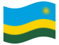 Bandera animada Ruanda