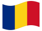 Bandera animada Rumanía