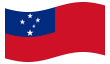 Bandera animada Samoa