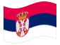Bandera animada Serbia