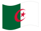 Bandera animada Argelia