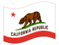 Bandera animada California
