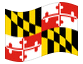 Bandera animada Maryland