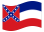 Bandera animada Mississippi
