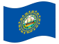 Bandera animada Nuevo Hampshire