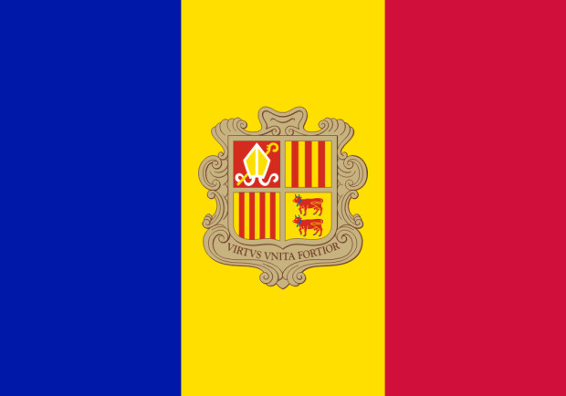 Bandera Andorra, Bandera Andorra