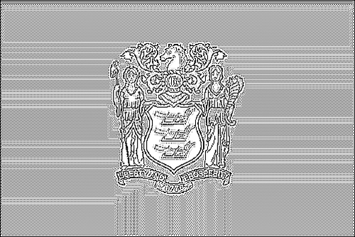 Contorno de la bandera de Nueva Jersey para colorear