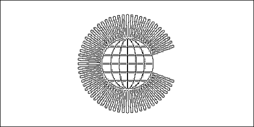 Contorno de la bandera de Commonwealth para colorear