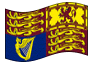Bandera animada Familia Real (Gran Bretaña)