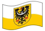 Bandera animada Baja Silesia (provincia prusiana)