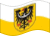 Agitar la bandera Baja Silesia (provincia prusiana) estática