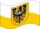 Agitar la bandera Baja Silesia (provincia prusiana) estática