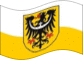 Agitar la bandera Baja Silesia (provincia prusiana) estática