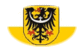 Baja Silesia (provincia prusiana)-Bandera como viñeta ovalada