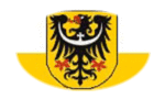 Baja Silesia (provincia prusiana)-Bandera como viñeta ovalada