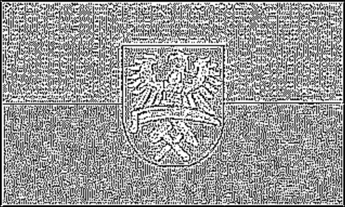 Contorno de la bandera de Alta Silesia para colorear