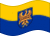 Agitar la bandera Alta Silesia (provincia prusiana) estática