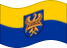 Agitar la bandera Alta Silesia (provincia prusiana) estática