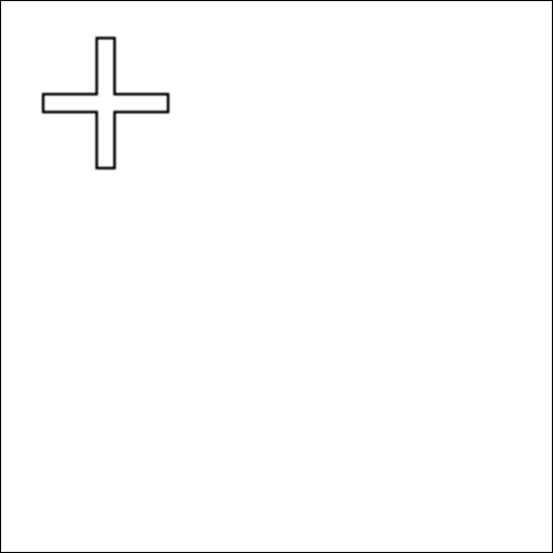 Contorno de la bandera de Schwyz para colorear