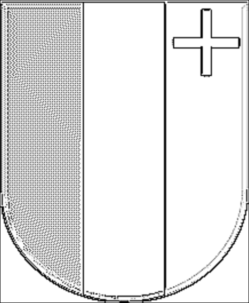 Contorno de la bandera de Neuchâtel / Neuchatel para colorear