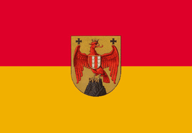 Bandera Burgenland (bandera de servicio)
