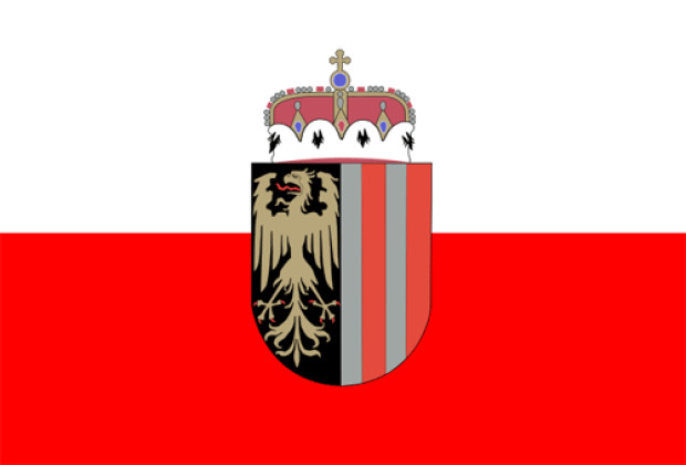 Bandera Alta Austria (bandera de servicio)