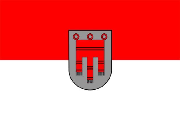 Bandera Vorarlberg (bandera de servicio)
