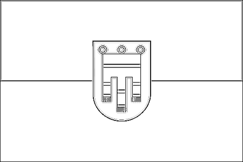 Contorno de la bandera de Vorarlberg (bandera de servicio) para colorear