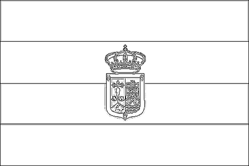 Contorno de la bandera de La Rioja para colorear