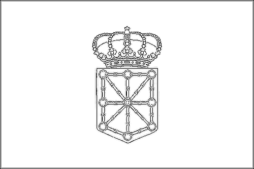 Contorno de la bandera de Navarra para colorear