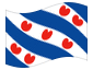 Bandera animada Frisia (Fryslân)