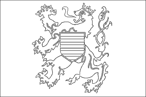 Contorno de la bandera de Limburgo para colorear