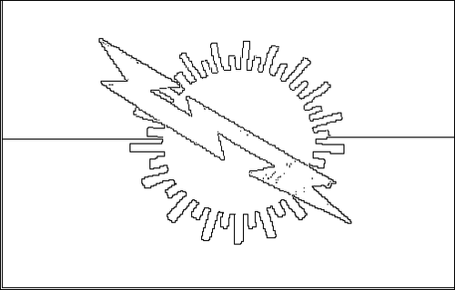 Contorno de la bandera de Zulia para colorear