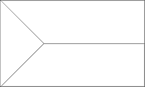 Contorno de la bandera de El Hierro para colorear