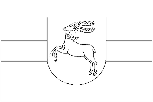 Contorno de la bandera de Lublin (Lubelskie) para colorear