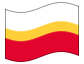 Bandera animada Pequeña Polonia (Malopolskie)