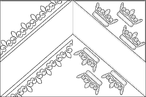 Contorno de la bandera de Alsacia para colorear